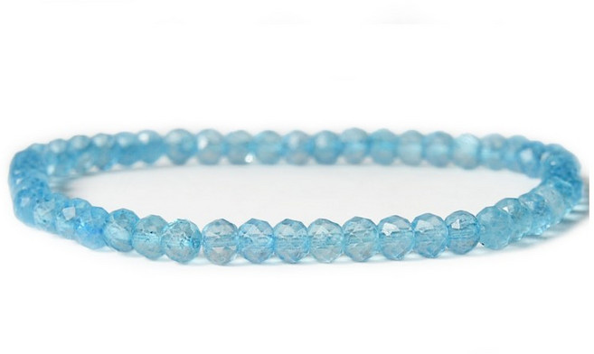 원석팔찌 심플팔찌 11월의 탄생석 컷팅 토파즈