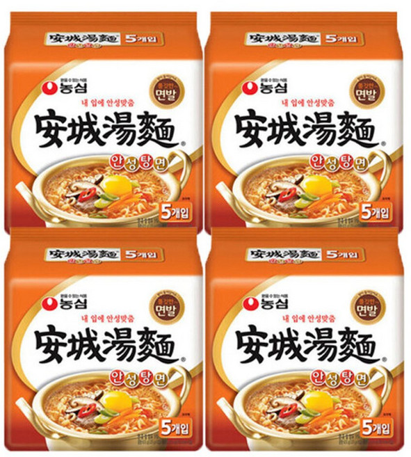 안성탕면 5개입 4봉 20봉, 20개