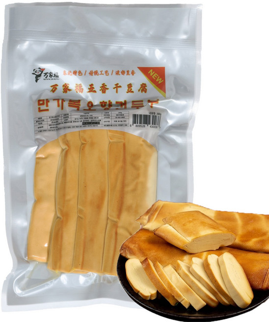 왕부정 중국식품 오향 건두부 수지 고향 훈제 포두부 국내생산, 250g, 1개