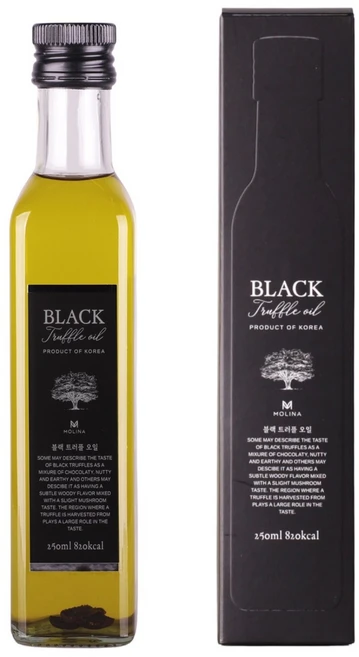 몰리나 블랙 트러플오일 (실제 송로버섯 추가), 250ml, 1개 - 쿠팡