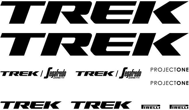 자전거 데칼 스티커 트랙 TREK 트렉 한대분 풀셋트, 1세트, 화이트