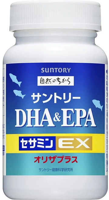 산토리 웰니스 DHA & EPA 보충제 + 세사민 EX 오메가 3 지방산, 1개, 120정, 120정 - 쿠팡