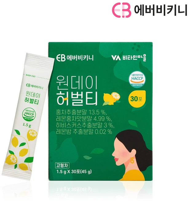 에버비키니 원데이 허벌티, 1.5g, 30개입, 1개 - 쿠팡