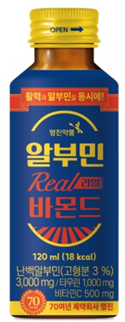영진약품 마시는 알부민 바몬드 10병 난백 고함량 알부민 3000mg 비타민C 타우린 영양제, 10개, 120ml