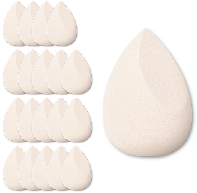 미러벨 메이크업 스펀지 물방울 퍼프, 20개