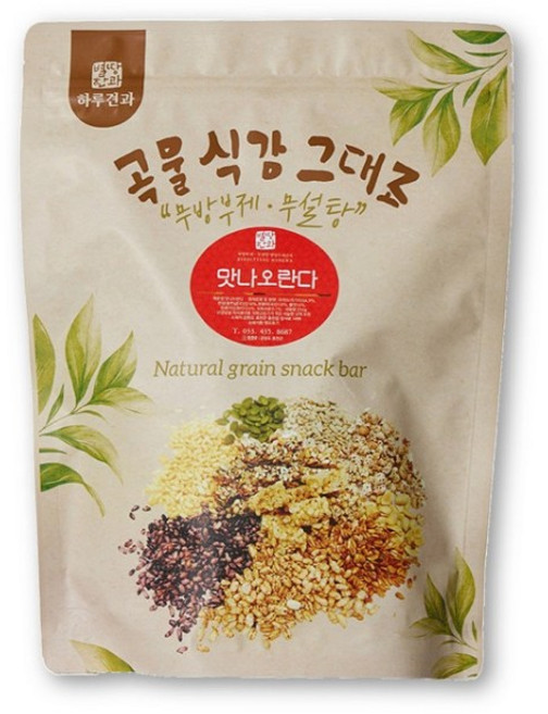 고로 별땅한과 수제 맛나오란다 치아에 붙지않아 무색소 무방부제 선물 영양간식, 3개, 250g