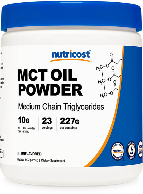 뉴트리코스트 MCT 오일 파우더 언플레이버드 글루텐 프리, 1개, 227g