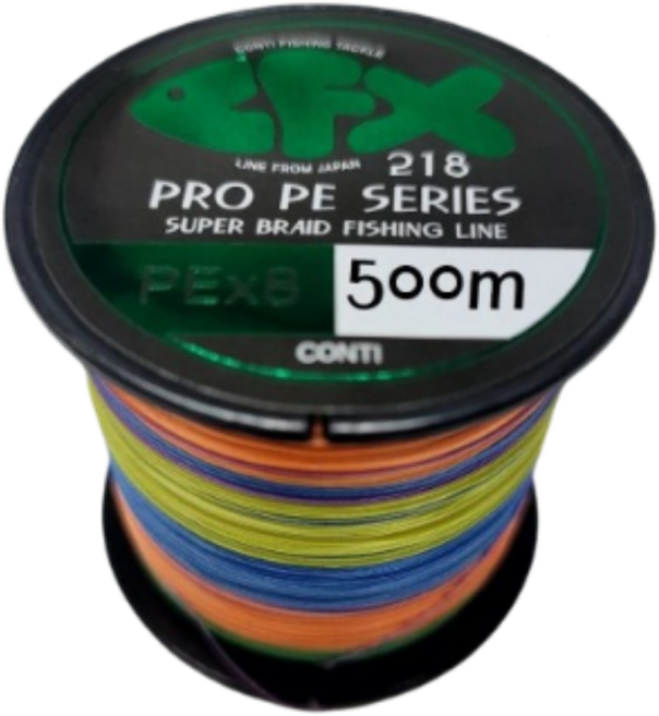 콘티A CFX915 합사 낚시줄 합사줄 오색 낚시줄 쭈꾸미 갈치 문어, 8합사 500m, 1개