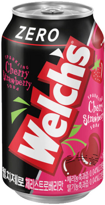 [체리쥬니] 웰치 제로 체리스트로베리맛 (3캔)_ 20250403_EF, 355ml, 3개