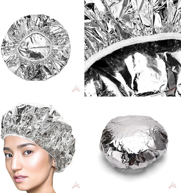 미용실용 알루미늄 호일 염색 헤어캡 헤어케어 호일캡 집에서 염색할 때