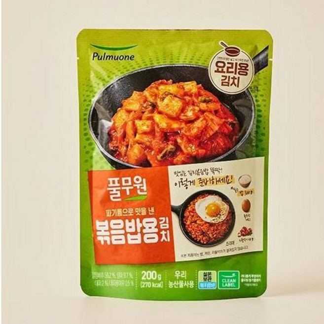 풀무원 볶음밥용 요리김치, 6개, 200g