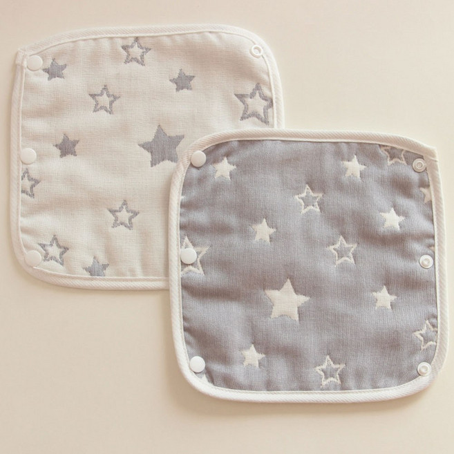 甯甯婦嬰 背巾口水巾, 1個, 5.灰星星(一條)