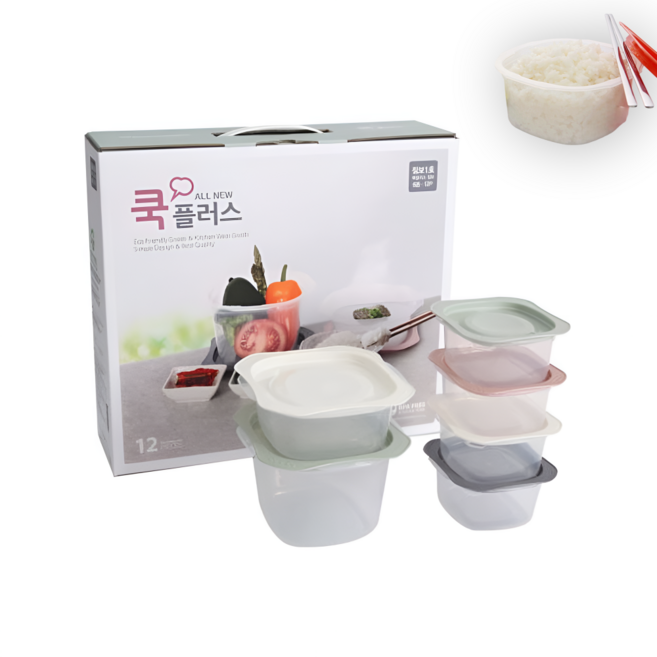 국산 전자렌지 냉동밥 밀폐용기 BPA( 환경호르몬) 불검출 점보1호 x2, 300x4+500+900(채반), 2박스