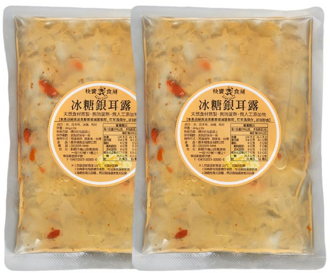 快饗食刻 冰糖銀耳露, 304g, 2個