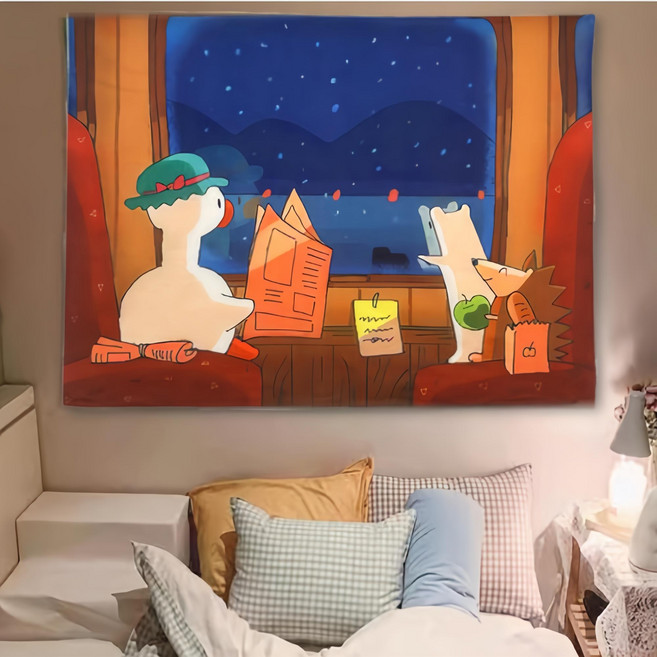 엘두레브 오리날다 감성 패브릭 포스터, 기차오리