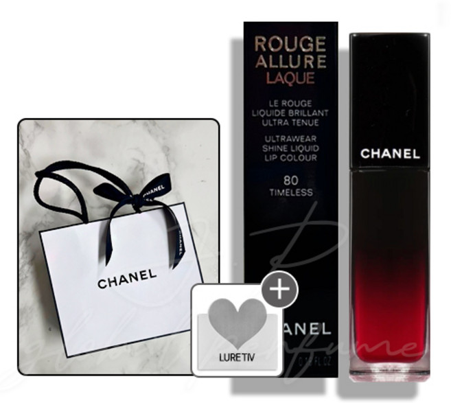 샤넬 루쥬 알뤼르 라끄 틴트 80 타임리스 5.5ml (백화점 선물포장+선물카드), 1개