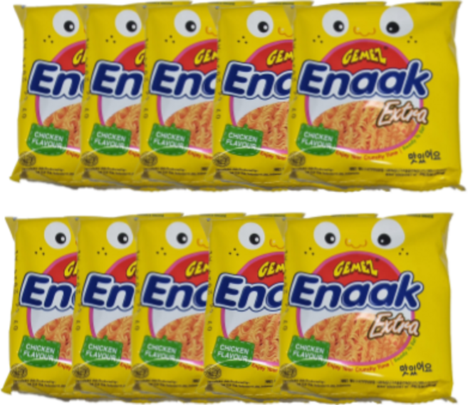 게메즈 에낙 라면 과자, 30g, 10개