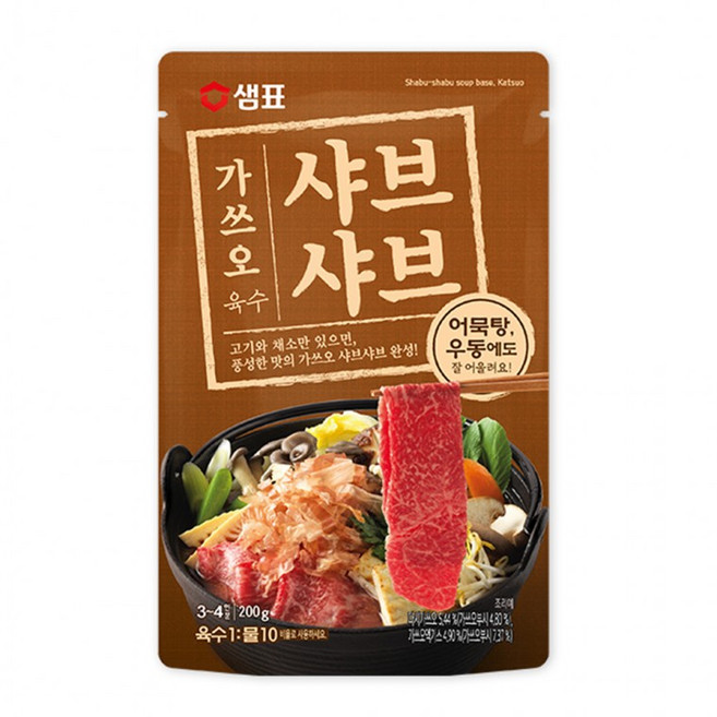 샘표 가쓰오 샤브샤브 육수 200g, 1개