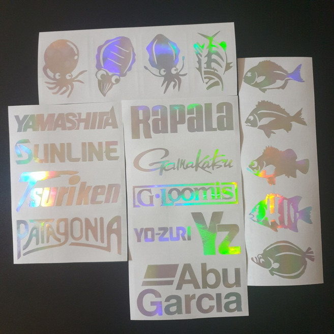 커팅 홀로그램18종 낚시스티커