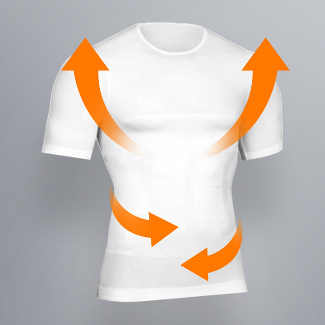 데일리텍 제로핏v2 남자 보정 반팔 속옷 바디쉐이퍼