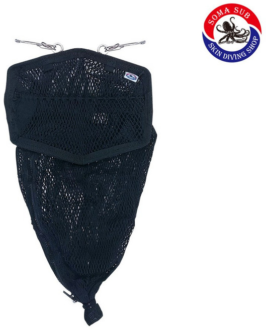 흙쟁이 이중고리 지퍼 채집망 문어 조과망 망태기 해루질, (길이조절형) 1개