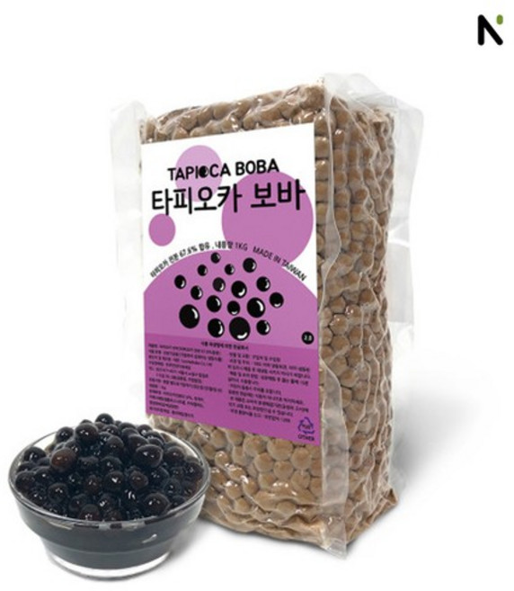 네이쳐티 타피오카 펄 보바2.0 타피오카펄 1kg 버블티, 1개