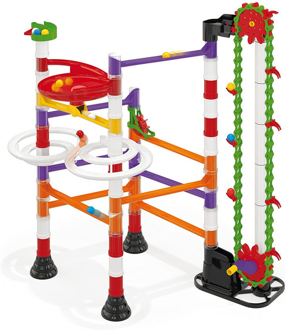 [코체티] 마블런 엘레베이터 150PCS 롤러코스터 Quercetti Migoga Marble Run with Elevator, 1개