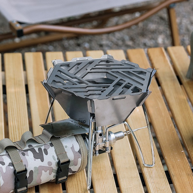 SOTO 소토 실버 고화력 일체형 싱글버너 일본제 조리대 접이식 레귤레이터 경량 가스버너 백패킹 전용 무광, 1개, 3.0mm 병따개+보관가방포함