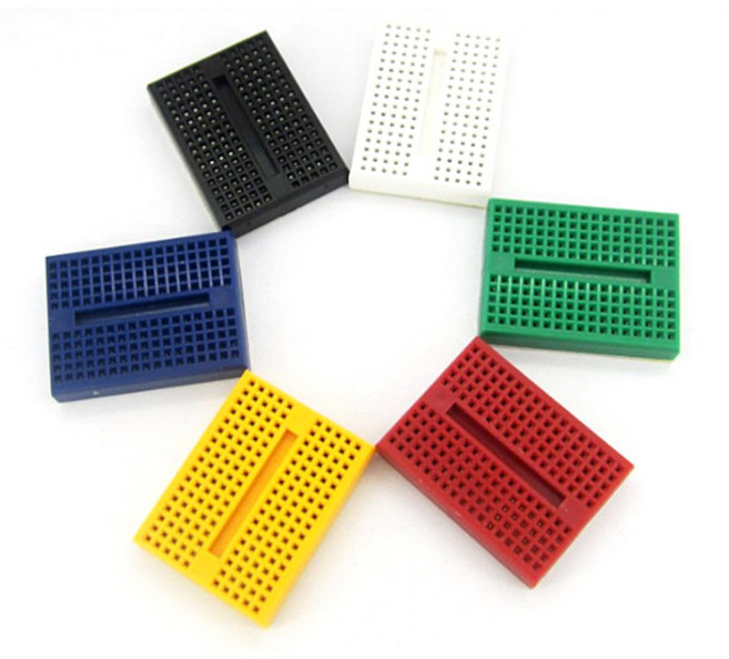 브레드보드 빵판 아두이노 PCB 만능기판 라즈베리파이, L0158. 마이크로 브레드보드 (색상랜덤), 1개