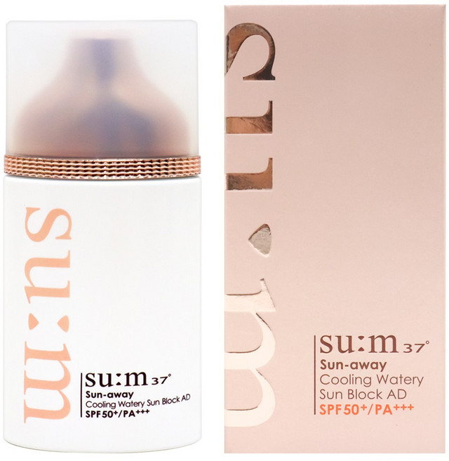 숨37도 선 어웨이 쿨링 워터리 선블럭 AD SPF50+ PA++, 1개, 50ml