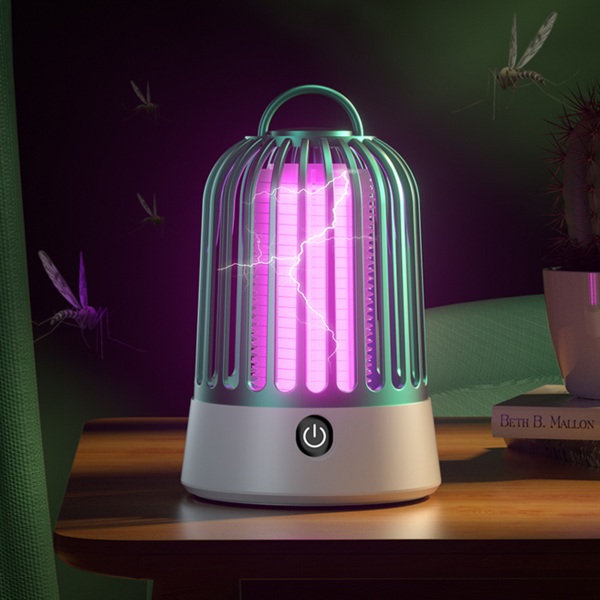 COCOYOU 무선 휴대용 모기퇴치기 가정용 캠핑용 전격살충기, 초록색, 초록색