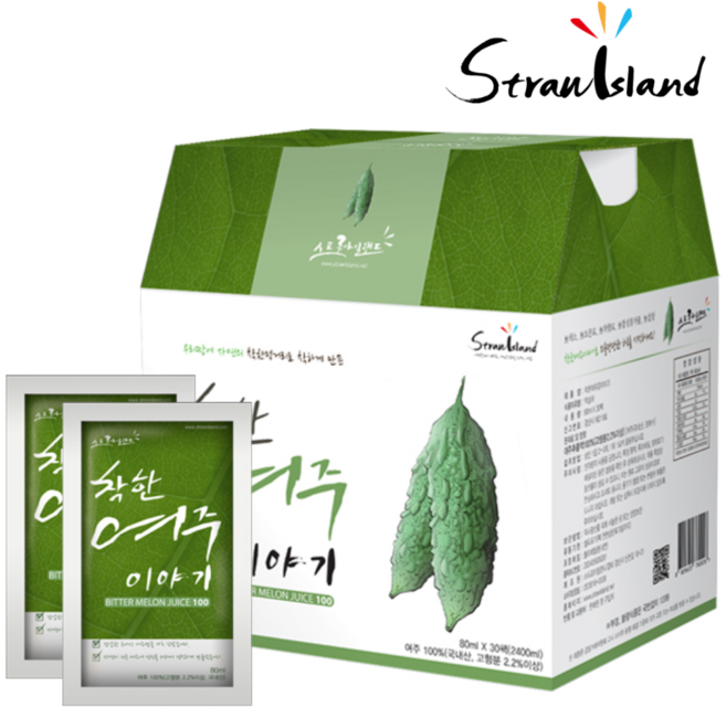 스트로아일랜드 착한 여주이야기 여주즙, 30개, 80ml