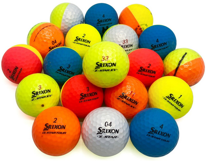 스릭슨 디바이드 반반볼 Q스타 Z스타 혼합 A-등급 로스트볼, 1개, 10개입, 혼합컬러