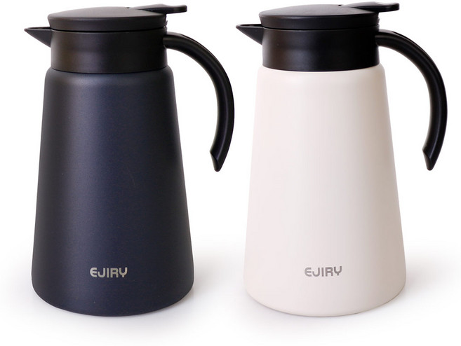 에지리 보냉 보온 주전자, 1개, 1L, 아이보리