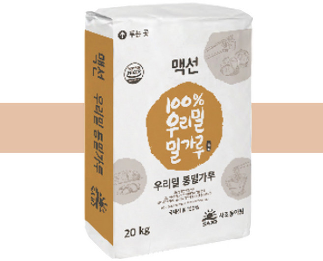 사조동아원 맥선 우리밀 통밀가루 20kg 1개 업소용 대용량 벌크 국내산