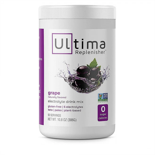 Ultima Replenisher Grape 그레이프 포도 전해질 드링크 믹스 파우더 분말 10.8oz(306g), 1개 - 쿠팡