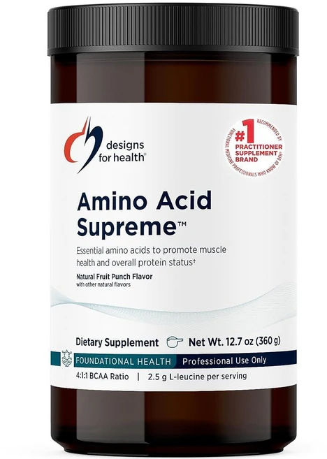 Designs for Health BCAA 함유 컴플리트 아미노산 파우더 - 슈프림 과일 펀치 (30회 분량 / 360g) 219613, Designs for Health BCAA 함유 컴플리, 360g, 1개 - 쿠팡