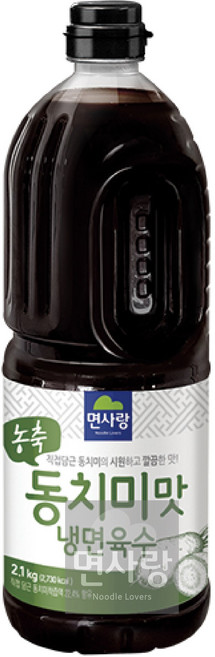 면사랑 농축 동치미맛냉면육수 2.1kg 6개 1박스