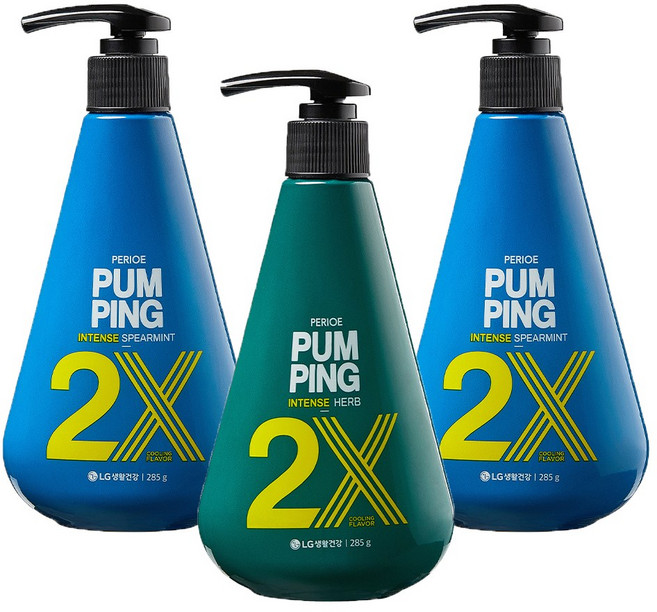 페리오 인텐스 펌핑 스피아민트 285G* 2개 + 허브*1개, 스피아민트향, 285g