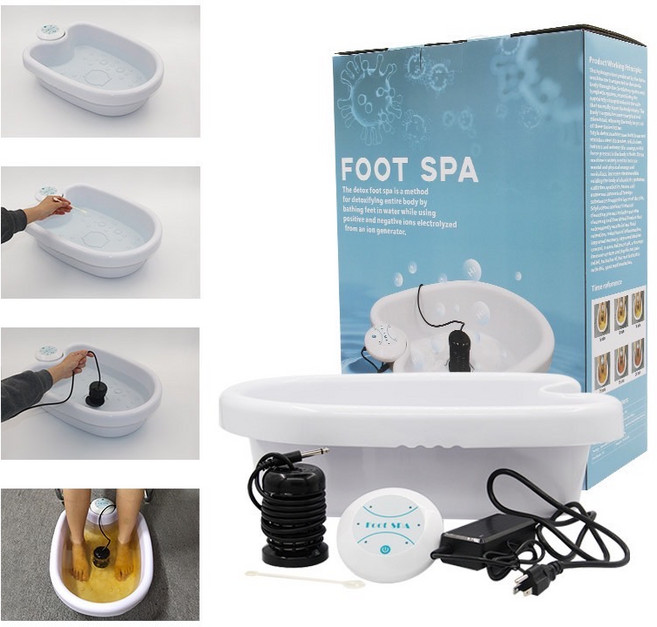 FOOT SPA 負離子足浴機 清潔身體機能, 白色帶盆, 1箱