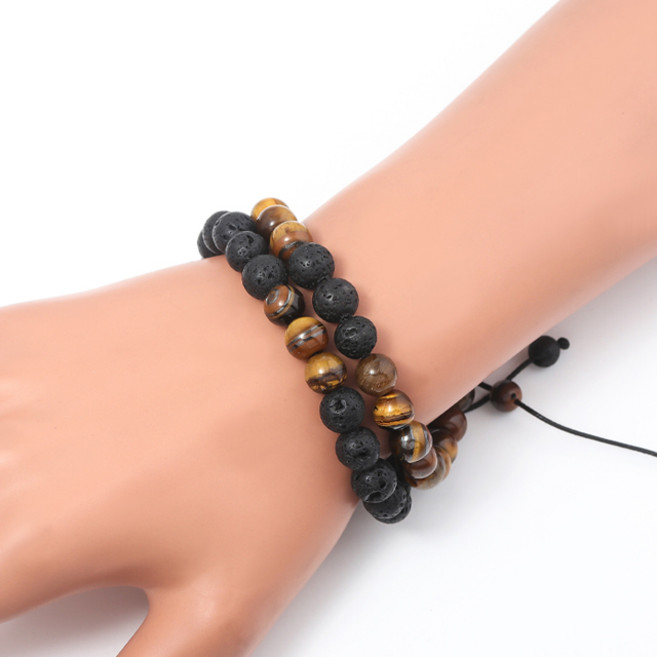 [목화상회] 호안석&화산석 매듭 팔찌