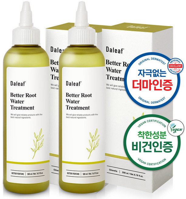 달리프 클로렐라 베러 루트 탈모증상완화 워터 트리트먼트, 2개, 200ml