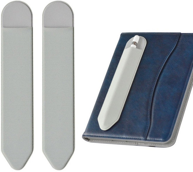 스냅케이스 태블릿 터치펜 수납 홀더 부착형, 2개입, 그레이