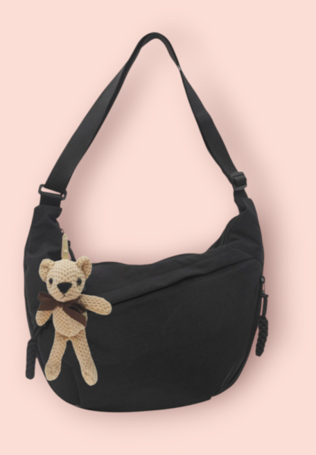 캐쉬몰 가벼운 반달 크로스백 남여공용 호보백