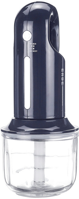 3 in 1 Electric Hand Blender Baby Food Processor 3 Speed Regulation Double Mixing Head Egg Beater, 그림과 같이, 1개