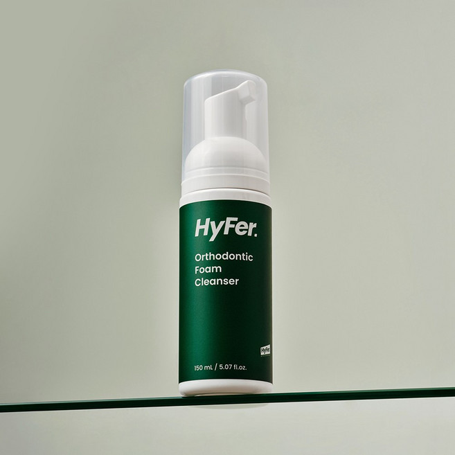 하이퍼 치아 유지장치 교정기 틀니 의치 세척 폼 거품 세정제 세정폼, 1개, 150ml