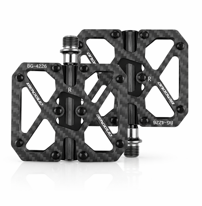 T700 카본 경량 페달 로드 MTB 겸용, 1세트, 블랙