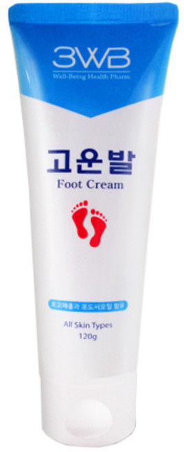 웰빙헬스팜 고운 발 튜브 풋크림, 120g, 1개