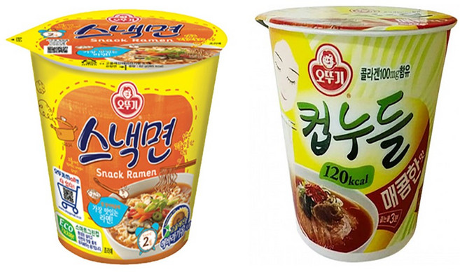 오뚜기 소컵 스낵면x12컵+컵누들 매콤한맛x12컵, 24개