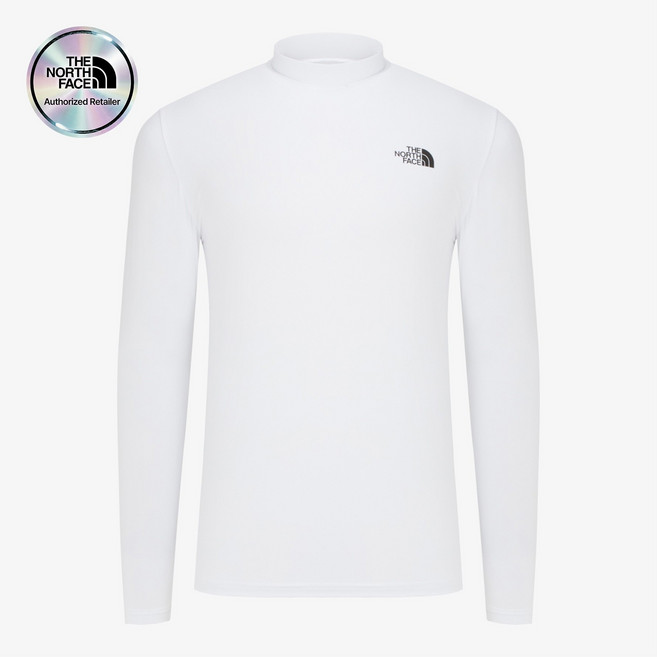 (노스페이스 공식) 아이스 페이스 터틀넥 긴팔 티셔츠 NT7XR00B_WHT